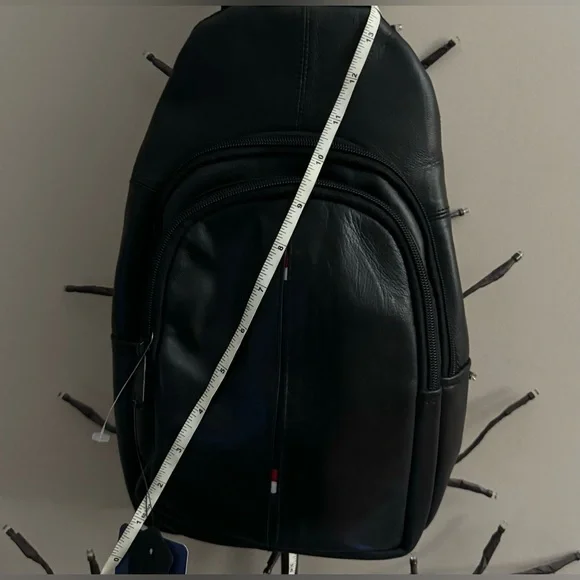 Black Leather Sling Bag - Picture 8 of 8